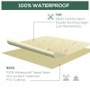 Outsunny 600D Oxford Cloth Furniture Cover 3 Seat Rattan Chair Protector Large Garden Patio Outdoor Waterproof L152 x W87 x H58-79cm