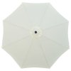Outsunny Garden 3(m) Parasol Umbrella, Outdoor Market Table Umbrella Sun Shade Canopy with 8 Ribs, Easy Push to Open, Cream