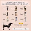 PawHut Wicker Dog Bed, Elevated Rattan Dog House with Removable Cushion and Canopy, for Small and Medium Dogs, 98 x 69 x 70cm - Dark Grey
