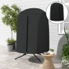 Outsunny Hanging Egg Chair Cover, Outdoor Single Swing Chair Cover, Waterproof Anti-dust Furniture Protector with Zipper, 420D Oxford Fabric for 128 x 190H cm Stand, Black