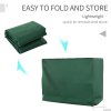 Outsunny Oxford Patio 3-seater Swing Chair Cover Outdoor Garden Furniture Rain Protection Protector Waterproof Anti-UV, 240L x 133W x 185H cm, Green