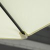 Outsunny 2.5M Garden Cantilever Parasol, Offset Roma Patio Umbrella Hanging Sun Shade Canopy Shelter with 360 Rotation and Cross Base, Beige