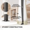 Outsunny 3 x 4 m Pergola with Retractable Roof Canopy and Netting Sidewalls, Aluminium Frame Garden Gazebo Outdoor Sun Shade Shelter for Grill, Patio, Deck, Khaki