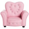 HOMCOM Kids Armchair Toddler Chair Seating Relax Playroom Seater Girl Princess Pink