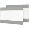 Outsunny 2 Pack Pergola Gazebo Side Panels with Large Window, for 3(m) Long Garden Pergola, 3x2m Gazebo Side Curtains Replacement, Grey