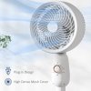 HOMCOM Pedestal Fan, Powerful Air Circulator, 12 Inch Floor Standing Fan with 3 Speed Settings, Oscillating Function for Bedroom, Home and Office, White