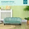 PawHut Dog Sofa for Medium, Large Dogs, Shell Shaped Pet Couch Bed with Legs, Cushion, Washable Cover - Green