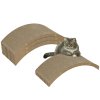 PawHut Cat Scratching Board, 4 piece Set Scratch Pad Reversible, Cat Scratcher Replacement for Cat Treadmill, Indoor Kitten, Scratching Boards Only, 55 x 26cm - Brown