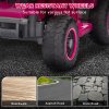 AIYAPLAY 6V Electric Car for Kids, Battery Powered Kids ATV, Quad Bike with Forward Backward, LED Headlights, for Ages 18-36 Months, Pink
