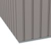 Outsunny 9ft x 4ft Metal Garden Shed, Outdoor Tool House with Foundation Kit, Ventilations and Double Doors, Light Grey