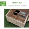PawHut Chicken Coop with Chicken Run, Outdoor Hen House Poultry Cage with Nesting Box, Openable Top, 196 x 76 x 97cm, Natural