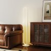 HOMCOM LED Floor Lamp, Dimmable Floor Standing Lamp with Glass Night Light, Foot Switch for Living Room, Bedroom, Office, White
