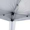 Outsunny 3 M x 3 M Base/ 2.5 M x 2.5 M Top Pop Up Gazebo, 2 Person Setup Instant with Carry Bag, Height Adjustable Slant Leg Party Tent Instant Event Shelter for Garden, Patio, White