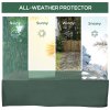 Outsunny 600D Oxford Outdoor Garden Furniture Sofa Set Cover, Waterproof Anti-UV Rattan Sun Lounger Protection Protector Cover, 255L x 142W x 86Hcm, Green