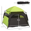 PawHut Foldable Dog Cat Tent, Portable Pet Playpen with Water-Resistant Oxford Cloth, Carry Bag, Exercise Tent for Extra Large Dog, Cat, Indoor Outdoor Use, Green