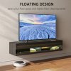 HOMCOM Floating TV Unit, Wall Mounted TV Cabinet for TVs up to 65