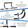 HOMCOM Pull-Up Bar for Doorway, Home Fitness Door Horizontal Push up Bar for Indoor Gym Upper Body Workout, Grey