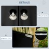 PawHut Raised Dog Bowls for Large Dogs Pet Feeding Station w/ Stand, Storage, Two Stainless Steel Bowls - Black
