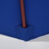 Outsunny 2.5m Garden Parasol Umbrella, Outdoor Market Table Umbrella with Wooden Pole & 8 Fibre Glass Ribs, Round Sun Shade Canopy, Blue
