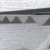 Outsunny 2 x 3(m) Lean To Pergola with Retractable Roof, Wall Mounted Garden Gazebo Outdoor Sun Shade Shelter for Patio, Deck, Dark Grey