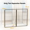 PawHut Dog Pen, 2 Panel Puppy Pen, Portable, Detachable, For Large Dogs, 100cm Tall, Black