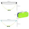 SPORTNOW 4m Badminton Set with Volleyball, Portable Badminton Net with Two Rackets, Two Shuttlecocks, Carry Case, for Indoor, Outdoor Sports