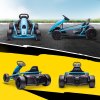HOMCOM 24V Electric Go Kart for Kids, Drifting Ride-On Racing Go Kart with Slow Start, Music, Horn Honking and Safety Belt, for 8-12 Years Old, Blue