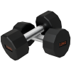SPORTNOW Dumbbells Set, Hand Weights Pair with 12-Sided Shape and Non-Slip Grip for Men Women Home Gym Workout, 2 x 12kg