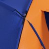 Outsunny 4-6 Man Tunnel Tent with 2 Bedroom, Living Area and Porch, Large Camping Tent, 2000mm Waterproof, Portable with Bag, for Fishing Hiking Festival, Orange and Blue