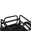 HOMCOM Bike Trailer Cargo in Steel Frame, Extra Bicycle Storage Carrier with Hitch (Black)