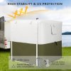 Outsunny Pop Up Gazebo with Sides, 2m x 2m Easy 1 Person Setup Party Tent with Carry Bag, Stakes, Ropes, Folding Multifunctional Instant Shelter, Green and White