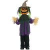 HOMCOM 106cm Pumpkin Outdoor Halloween Decoration, Halloween Animatronic with Sound Activated, Light Up Eyes, Music, Animated Prop for Haunted House