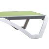 Outsunny Portable Outdoor Chaise Lounge Sun Lounger with Adjustable Back, Breathable Texteline, Green
