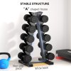 SPORTNOW 5-Tier Dumbbell Rack, Dumbbell Storage Stand Holder, Steel Weight Tree for Home Gym