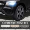 AIYAPLAY Mercedes-Benz GLC Coupe Licensed Kids Ride on Car, 12V Battery Powered Kids Electric Car with Remote Control, Soft Start, LED Light, Music, MP3, 3 Speed, for 3-6 Years, Black