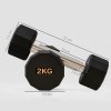 SPORTNOW Dumbbells Set, Hand Weights Pair with 12-Sided Shape and Non-Slip Grip for Men Women Home Gym Workout, 2 x 2kg
