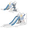 AIYAPLAY Kids Slide Freestanding Toddler Slide Space Theme for Indoor Outdoor Ages 1.5-3 Years - Blue