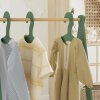 CHINESE AIYAPLAY Kids Clothes Rail, Children Dress Up Rail with 3 Hangers, Bottom Storage Shelf, Gift for Girls, Boys, Nursery, Bedroom, Green