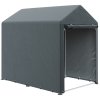 Outsunny 1.2 x 1.8m Garden Storage Shed Tent, Portable Shed Shelter with Galvanised Steel Frame and Large Door, for Motorbike, Garden Tools, Bike Storage