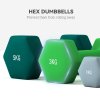 SPORTNOW Dumbbells Set with Carry Storage Rack, Set of 6 Weights for Home Gym, Kettlebell Training Weight Lifting Exercise, 2 x 1kg, 2 x 3kg, 2 x 5kg, Grey