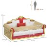 PawHut Cat Scratching Board, Cardboard Cat Scratcher Lounge Sofa with Catnip, 58 x 29.5 x 29cm