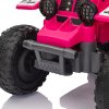 AIYAPLAY 6V Electric Car for Kids, Battery Powered Kids ATV, Quad Bike with Forward Backward, LED Headlights, for Ages 18-36 Months, Pink