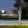 Outsunny Outdoor Garden Solar Post Lamp Sensor Dimmable LED Lantern Bollard Pathway 1.6M Tall - Black