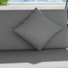 Outsunny Outdoor 2-in-1 Swing Chair Lounger 3 Seater Garden Swing Seat Bed Hammock Bed Convertible Tilt Canopy W/ Cushion, Light Grey