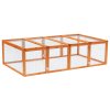 Pawhut Rabbit Run Wooden Rabbit Hutch Cage 6ft with Wire Mesh, Openable Roof, Play Space for Outdoor, 181 x 100 x 48 cm, Natural Wood Finish