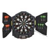 HOMCOM DART BOARD SET ELECTRONIC DARTBOARD LED DIGITAL SCORE DISPLAY SOFT TIP 27 GAMES SPEAKER SOUND WITH DARTS