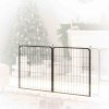 PawHut Dog Pen, 2 Panel Puppy Pen, Portable, Detachable, For Medium Dogs, 60cm Tall, Black