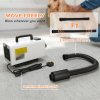 PawHut Dog Hair Dryer with One-Click Auto Adjustable Airflow and Temperature, 2200W Pet Grooming Hair Dryer with 3 Nozzles, Digital Screen, Pet Air Blower Blaster Dryer for Dogs Cats, White
