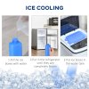 HOMCOM 3-in-1 Portable Air Cooler with 4L Water Tank, Evaporative Air Cooling Fan with Automatic Oscillation, 3 Speeds, 7.5H Timer, Remote, Wheels for Home Office, White
