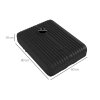 Outsunny 90kg Cantilever Parasol Base with Wheels, Heavy Duty HDPE Plastic Umbrella Stand Weights for Cantilever Banana Parasol with Handle, 70kg Water and 90kg Sand Filled, Black